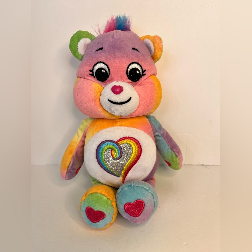 Care‎ Bears 10" Bear Plush Glitter Belly Togetherness Bear 2022 Stuffed Toy